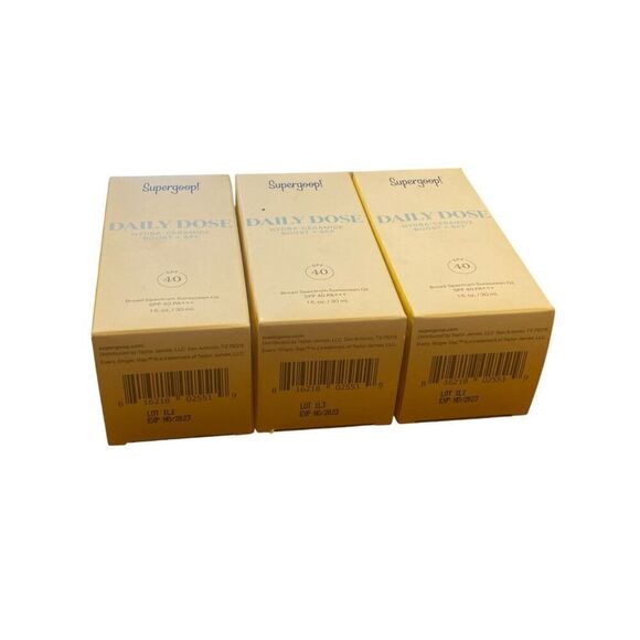 Lot of 3 Supergoop! Daily Dose Hydra-ceramide Boost + SPF 40 1oz (PLEASE READ) - Picture 2 of 3